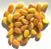50 14mm Marble Yellow & Topaz Leaf Beads
